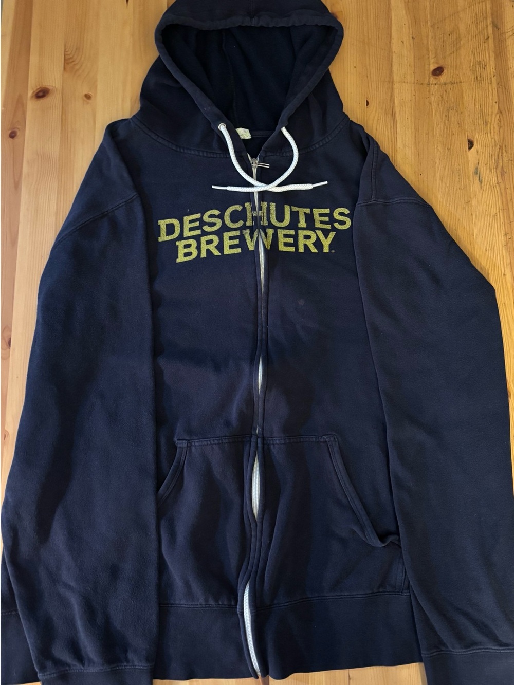 Men's Navy Zip-Up Hoodie